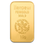10g Gold Bar Heraeus